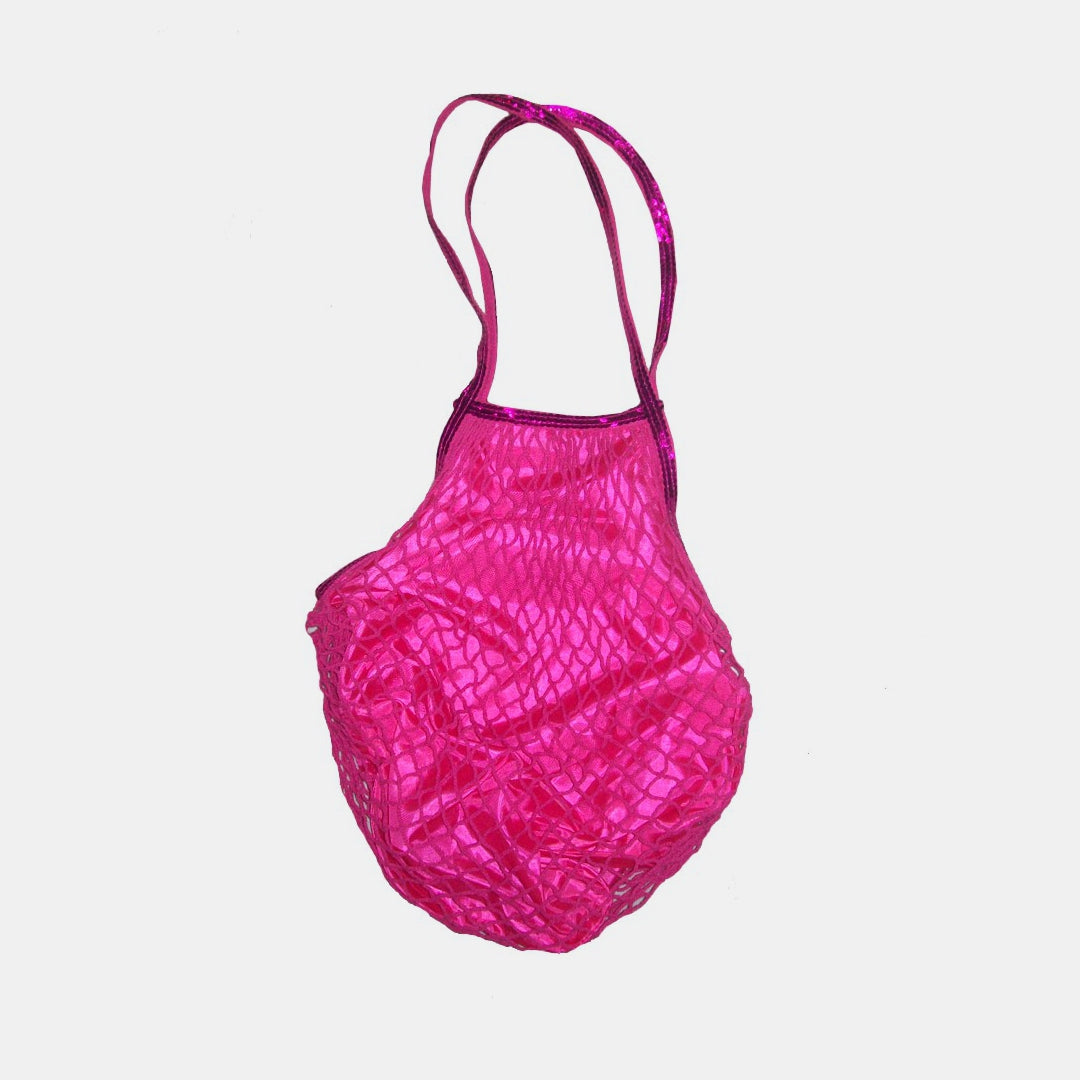 Bolsa Compra red FASHION FRUITS Rosa-Fucsia