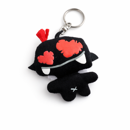 ANTHONY MACHINE Monstrus® collection black angel plush keychain
