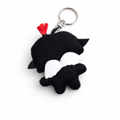 ANTHONY MACHINE Monstrus® collection black angel plush keychain