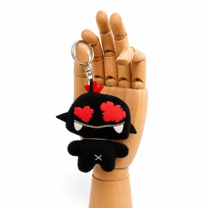 ANTHONY MACHINE Monstrus® collection black angel plush keychain