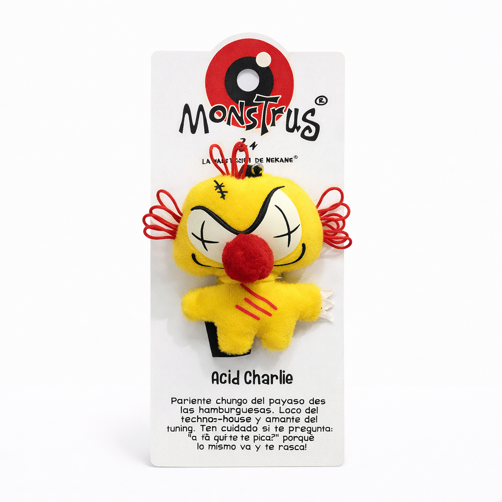Llavero peluche payaso ACID CHARLIE colección Monstrus®