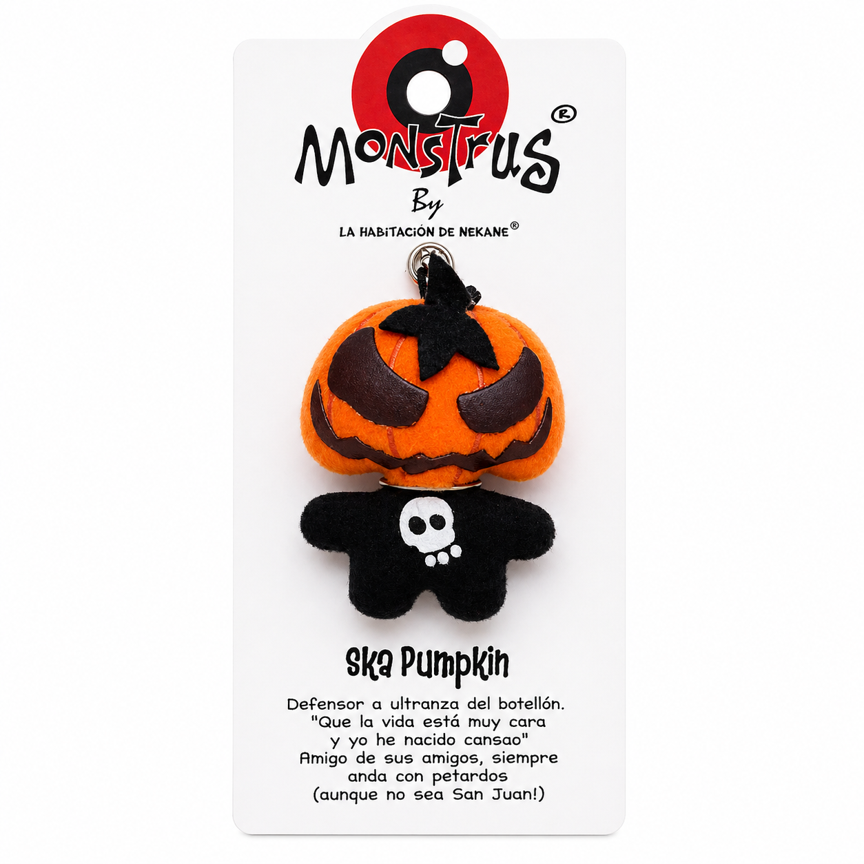 Llavero peluche Calabaza SKA PUMPKIN colección Monstrus®