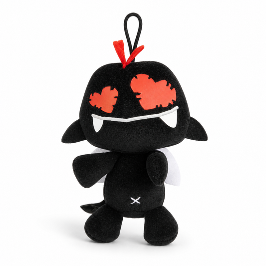 Small black angel plush toy ANTHONY MACHINE Monstrus® collection